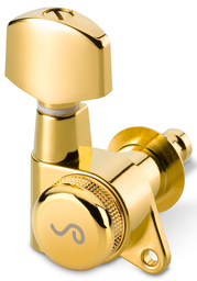 Stroik gitarowy M6 2000 Locking Mount - Złoty - komplet 6 kluczy w układzie 3+3