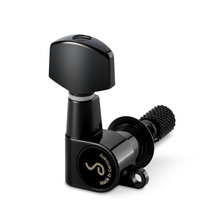 Stroik gitarowy M6 Mini Top Mount - Czarny - komplet 6 kluczy w układzie 3+3