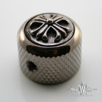 Gałka Q-parts Dome Metal 3D Cross