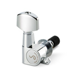 Stroik gitarowy M6 Mini Top Mount - Chrom - komplet 6 kluczy w układzie 3+3