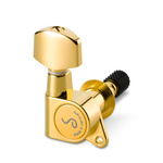 Stroik gitarowy M6 Locking Topmount - Złoty - komplet 6 kluczy w układzie 3+3