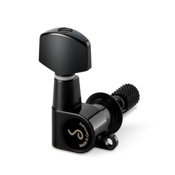 Stroik gitarowy M6 Mini Top Mount - Czarny - komplet 6 kluczy w układzie 3+3