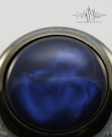 Gałka Q-parts Dome Acrylic Blue Pearl