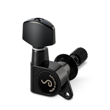 Stroik gitarowy M6 Locking Topmount - Czarny - komplet 6 kluczy w układzie 3+3