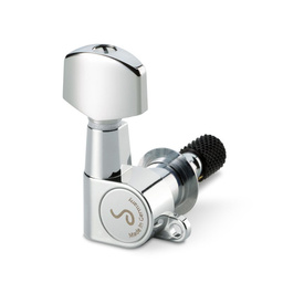 Stroik gitarowy M6 Mini Top Mount - Chrom - komplet 6 kluczy w układzie 3+3