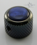 Gałka Q-parts Dome Acrylic Blue Pearl